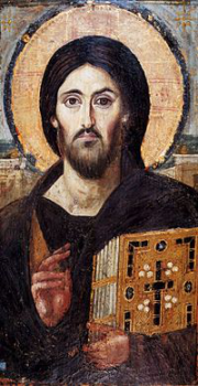 The oldest known icon of Christ Pantocrator, Saint Catherine's Monastery , Sinai