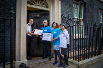 At No 10: Roger Wright, Cate Tuitt, Irene Prentice