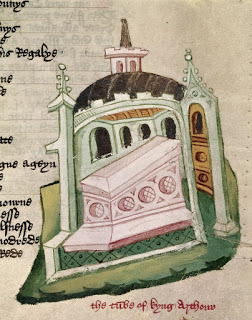 'The tomb of King Arthur', BL Harley 1766