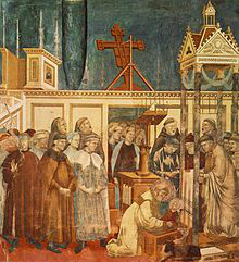 St Francis at the Greccio crib - Giotto