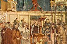 St Francis at the Greccio crib - Giotto