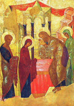 Icon Presentation of the Lord in the Temple, Andrei Rublev 1405