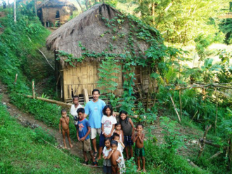 Fr Edu Gariguez with tribal people