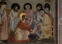 Giotto - Jesus washes feet of disciples