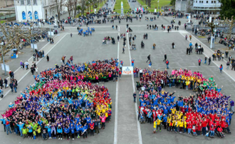 HCPT groups already in Lourdes spell out 60