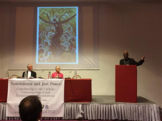 Cardinal Turkson addresses the conference