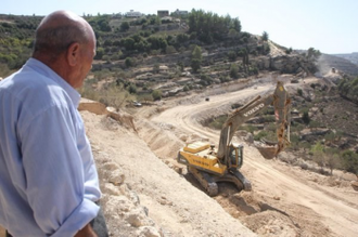 Bulldozers crush playground - image:  UNWRA