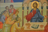 Christ administering the Eucharist