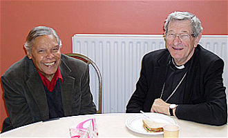 Haynes with Bishop Howard Tripp in 2009