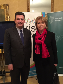 Sir Anthony Bailey with Dr Mary McAleese