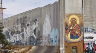 Icon of Our Lady  - a sign of hope in a bleak landscape