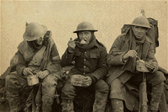 Three British soldiers