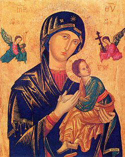 Icon, Mother of Perpetual Help, Church of St Alphonsus, Rome 