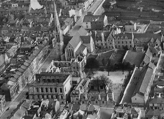 Plymouth Cathedral still standing after the Blitz