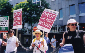 Columbans lobby on Debt at a G8 meeting