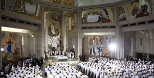 Mass with Pope Francis at Sanctuary of St John Paul II
