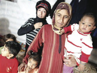 Families fleeing in 2015