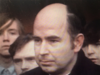Fr Edward Daly speaks with BBC on Bloody Sunday 1972 - screen shot