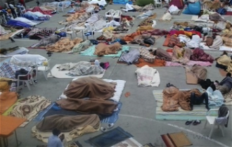 Desperate conditions in Ventimiglia refugee camp