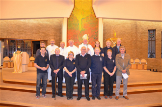 Bishop Drainey with new chaplains and ships' visitors