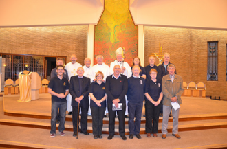 Bishop Drainey with new chaplains and ships' visitors