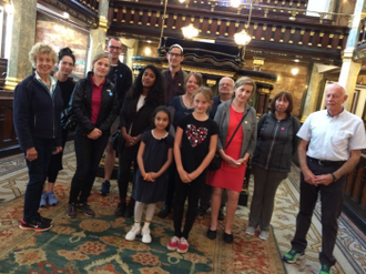 Walkers at the New West End Synagogue