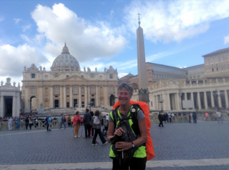 Mary Kirk in St Peter's Square