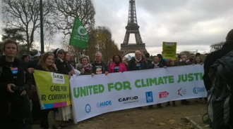 Campaigners at 2015 Paris Summit