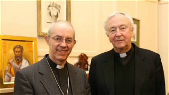 Archbishop Welby with Cardinal Nichols