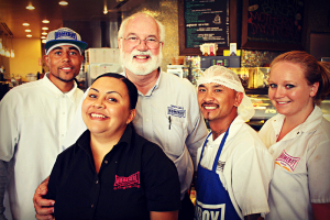 Fr Greg Boyle with Homeboys industry staff