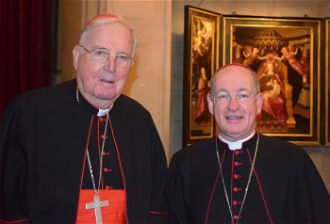 Cardinal Cormac with Bishop Richard