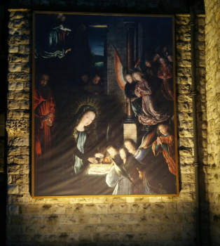 Gerard David Nativity 1495 - on view at Farm Street until Feast of the Epiphany