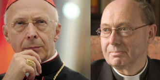 Cardinal Angelo Bagnasco,  Rt Rev Christopher Hill