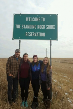 Amanda (right) with her St. Xavier, Montana Jesuit Volunteer community