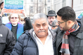 Catalino Guerrero and Richard Morales, Immigration Policy Director with PICO National Network image: Heather Wilson, PICO National Network