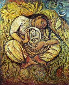 The Dalit Madonna by Jyoti Sahi