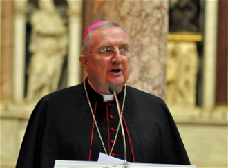 Archbishop Roche preaching in Rome last January