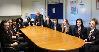 Students with Mike Kane MP
