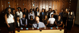 Edwin Fawcett with St Antony's Youth Choir