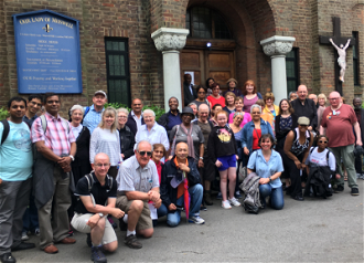 Haringay pilgrims at Our Lady of Muswell Church