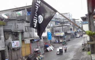 IS style flag in Marawi City