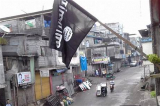 IS style flag in Marawi City