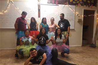 St. Mary's Catholic Church youth community (Victoria is in the pink tutu)