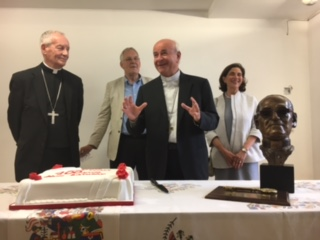 l-r: Archbishop Peter Smith, Julian Filochowski, Archbishop Paglia and  Ambassador Weinmann