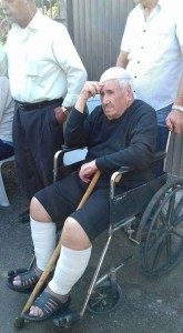 Wheelchair-bound grandfather