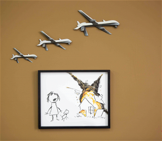 Civilian Drone Strike -  www.banksy.co.uk