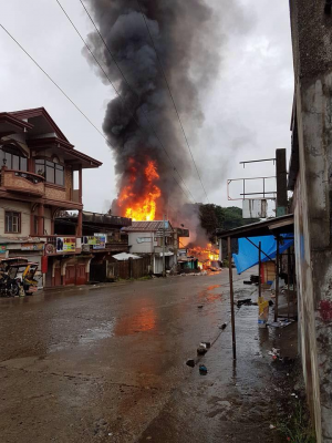 Marawi burning