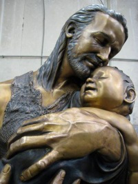 St Joseph by sculptor Dony MacManus image Thanks to Fr Ashley Beck on FB