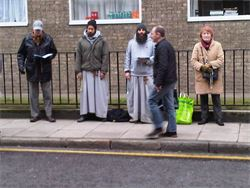 Prayers outside abortion clinic