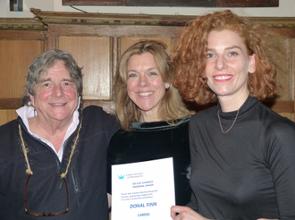 Richard O'Callaghan, Janie Dee and Grace Archibald, Photo: Patrick Lee